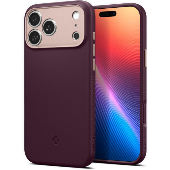 Θήκη iPhone 18 Pro / 17 Pro Spigen Nano Pop MagFit Ανθεκτική Σιλικόνης με MagSafe - Burgundy Bean (ACS12179)