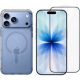 Θήκη & Tempered Glass iPhone 18 Pro Max Vivid Set Magsafe Clear Case Σετ Διάφανη Σιλικόνης με MagSafe & Full Face Αντιχαρακτικό Γυαλί Προστασίας Οθόνης - Transparent / Black (VIVGGS000114)