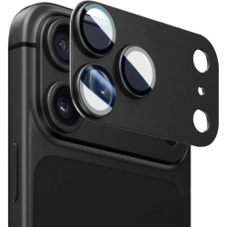 Tempered Glass iPhone 18 Pro Vivid Metallic Camera Lens Protector Αντιχαρακτικό Γυαλί Προστασίας για Φακό Κάμερας με Μεταλλικό Πλαίσιο - Black (VIVGGS000115)