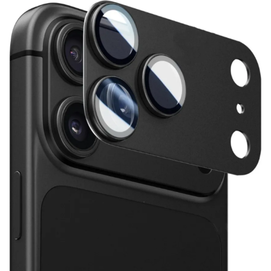 Tempered Glass iPhone 18 Pro Vivid Metallic Camera Lens Protector Αντιχαρακτικό Γυαλί Προστασίας για Φακό Κάμερας με Μεταλλικό Πλαίσιο - Black (VIVGGS000115)