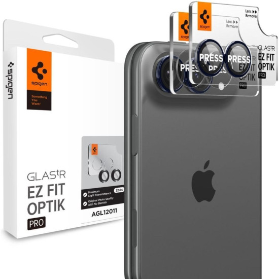 Tempered Glass iPhone Duo Spigen GLAS.tR EZ Fit OPTIK Pro Camera Lens Protector Αντιχαρακτικό Γυαλί Προστασίας για Φακό Κάμερας 2 Τεμάχια - Night Sky (AGL12011)