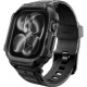 Θήκη Apple Watch 12 46mm Spigen Rugged Armor Pro Unibody Σιλικόνης - Matte Black (ACS11894)