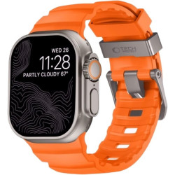 Λουράκι Apple Watch Ultra/SE/12/11/10/9/8/7/6/5/4 (49/46/45/44mm) Tech-Protect Motion Λουράκι Σιλικόνης - Signal Orange (5906302399116)