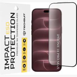 Tempered Glass iPhone 18 Pro Max Techsuit ESD Glass Full Face Αντιχαρακτικό Γυαλί Προστασίας Οθόνης - Black (5949419382152)