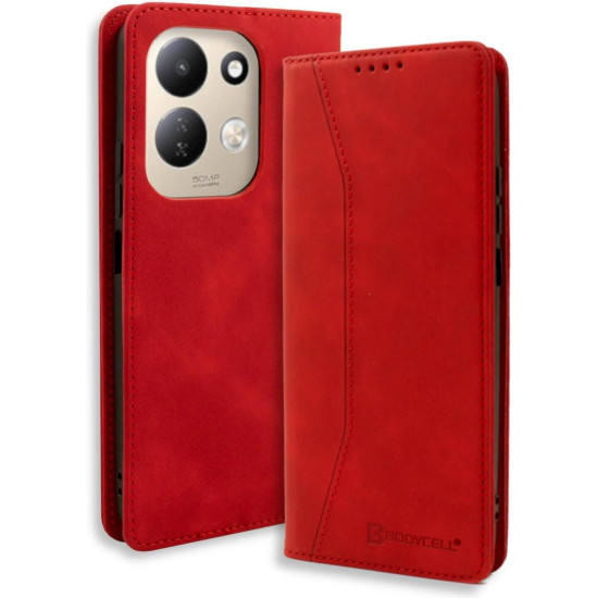 Θήκη Xiaomi Redmi 17 Bodycell Book Case Πορτοφόλι - Red (5206015088254)