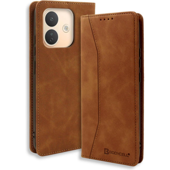 Θήκη Xiaomi Redmi Note 17 Pro Bodycell Book Case Πορτοφόλι - Brown (5206015088186)