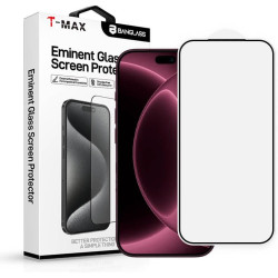 Tempered Glass iPhone 18 Pro T-Max Premium Full Glue Αντιχαρακτικό Γυαλί Προστασίας Οθόνης - Black (5206015088261)