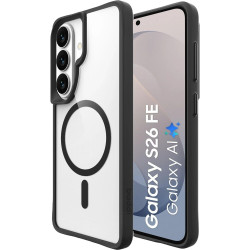 Θήκη Samsung Galaxy S26 FE Buddi Hybrid Σκληρή Διάφανη με MagSafe - Transparent / Black (8719246610660)