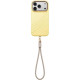 Θήκη iPhone 18 Pro / 17 Pro Uniq Coehl Serina MagClick Σιλικόνης με MagSafe & Λουράκι Χειρός - Butter Yellow (UNIQ-IP6.3P(2026)-SERMBYEL)