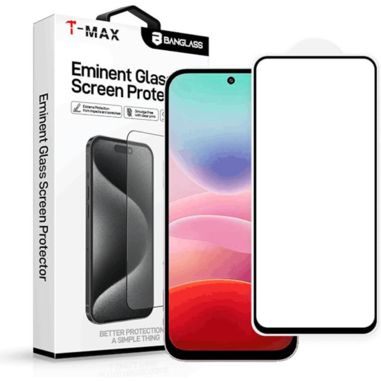 Tempered Glass Xiaomi Redmi 17 4G T-Max Premium Full Glue Αντιχαρακτικό Γυαλί Προστασίας Οθόνης - Black (5206015088445)