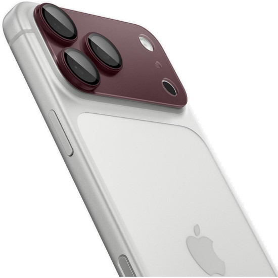 Tempered Glass iPhone 18 Pro Spigen GLAS.tR EZ Fit OPTIK Pro XL Camera Lens Protector Αντιχαρακτικό Γυαλί Προστασίας για Φακό Κάμερας - Dark Cherry (AGL12036)