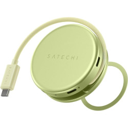 Αντάπτορας Satechi OntheGo 5-in-1 Multiport Adapter Μαγνητικό MagSafe Type-C (male) σε 1 x Type-C 60W / 1 x Type-C 3.2 5Gbps / 1 x USB-A 3.2 5Gbps / 1 x SD / 1 x HDMI 4K - Citrus (ST-POTG5Y)