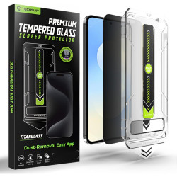 Tempered Glass Samsung Galaxy S25 FE / A57 Techsuit Privacy TitanGlass Full Cover Full Face Αντιχαρακτικό Γυαλί Προστασίας Απορρήτου Οθόνης - Privacy (5949419345324)