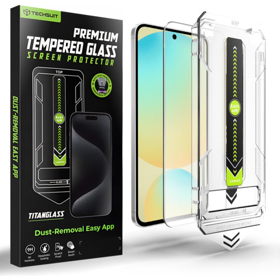 Tempered Glass Samsung Galaxy S24 FE / A56 Techsuit TitanGlass CrystalHD Αντιχαρακτικό Γυαλί Προστασίας Οθόνης - Clear (5949419382398)