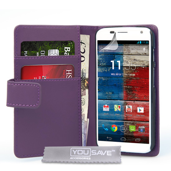 Θήκη Motorola Moto X - Πορτοφόλι by YouSave (Z192)