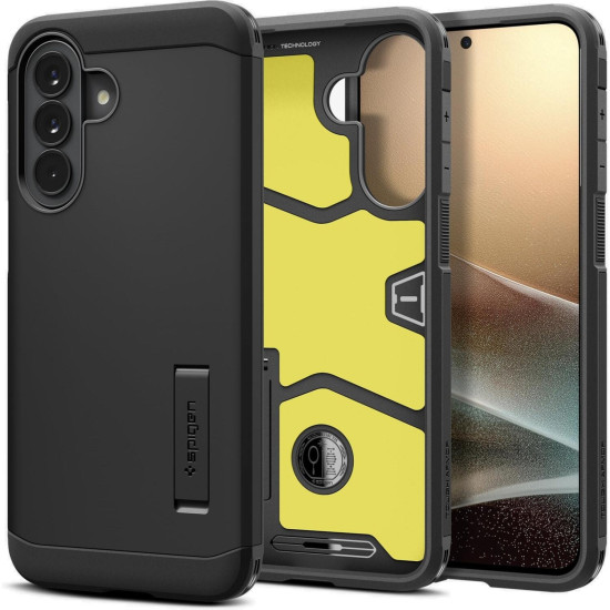 Θήκη Samsung Galaxy A57 Spigen Tough Armor Ανθεκτική Σκληρή με KickStand - Black (ACS11125)