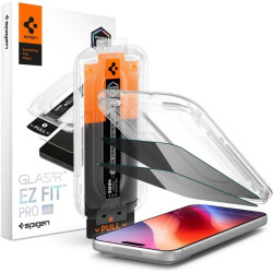 Tempered Glass iPhone 18 Pro Spigen GLAS.tR EZ Fit Pro HD Privacy AluminaCore Αντιχαρακτικό Γυαλί Προστασίας Απορρήτου Οθόνης 2 Τεμάχια - Privacy (AGL12027)