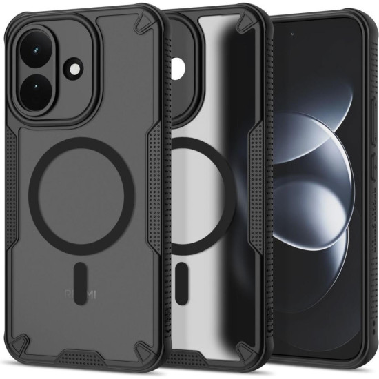Θήκη Xiaomi Redmi Note 17 Pro Tech-Protect Rugged Shield Σκληρή Ημιδιάφανη με MagSafe - Matte Black (5906302343560)
