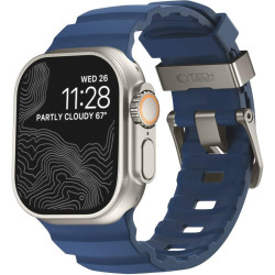 Λουράκι Apple Watch Ultra/SE/12/11/10/9/8/7/6/5/4 (49/46/45/44mm) Tech-Protect Motion Λουράκι Σιλικόνης - Nautical Blue (5906302399093)