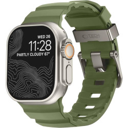 Λουράκι Apple Watch Ultra/SE/12/11/10/9/8/7/6/5/4 (49/46/45/44mm) Tech-Protect Motion Λουράκι Σιλικόνης - Tactical Green (5906302399109)