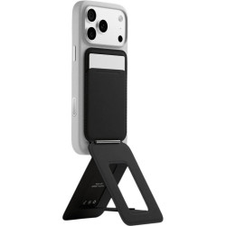 Universal Θήκη Moft Movas Snap Tripod MagSafe Πορτοφόλι για Κάρτες με Αναδιπλούμενη Βάση / Τρίποδο - Jet Black (MS027W-1-ME-JTBK)