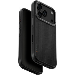 Θήκη iPhone 17 Pro Uniq Keva Ανθεκτική Aramid Fiber με MagSafe - Carbon Black (‎UNIQ-IP6.3P(2025)-KEVAMCBLK)