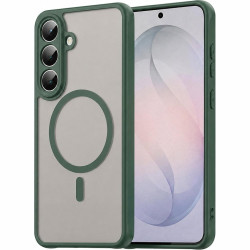 Θήκη Samsung Galaxy S26 FE Techsuit HaloFrost II MagSafe Σκληρή Ημιδιάφανη με MagSafe - Green (5949419384811)