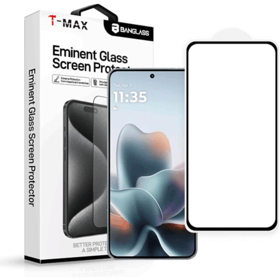 Tempered Glass Motorola Edge 70 Max T-Max Premium Full Glue Αντιχαρακτικό Γυαλί Προστασίας Οθόνης - Black (5206015088285)