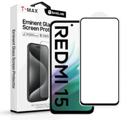 Tempered Glass Xiaomi Redmi 15 4G T-Max Premium Full Glue Αντιχαρακτικό Γυαλί Προστασίας Οθόνης - Black (5206015088421)