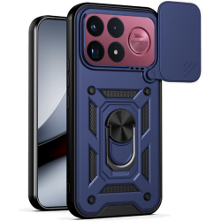 Θήκη Xiaomi Poco F9 Ultra Techsuit CamShield Ανθεκτική με Κάλυμμα για την Κάμερα & Μεταλλικό Ring Holder - Blue (5949419385511)