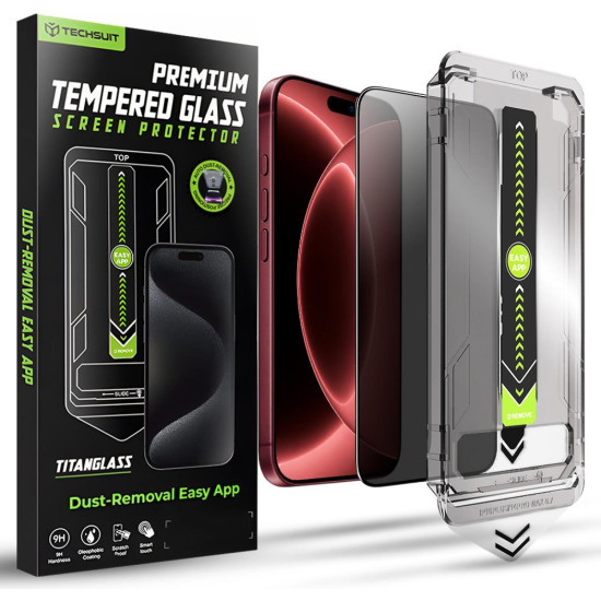 Tempered Glass iPhone 18 Pro Max Techsuit Privacy TitanGlass Full Cover Full Face Αντιχαρακτικό Γυαλί Προστασίας Απορρήτου Οθόνης - Privacy (5949419382503)