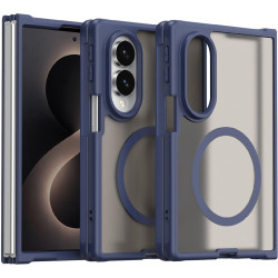 Θήκη Samsung Galaxy Z Fold8 Techsuit HaloFrost II MagSafe Σκληρή Ημιδιάφανη με MagSafe - Navy Blue (5949419377349)