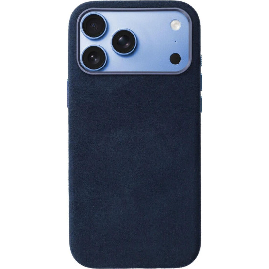 Θήκη iPhone 18 Pro Max Rosso Avanti Back Cover από Premium Alcantara με MagSafe - Blue (8719246621581)