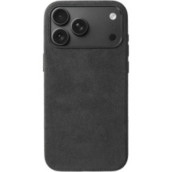Θήκη iPhone 18 Pro Max Rosso Avanti Back Cover από Premium Alcantara με MagSafe - Grey (8719246621574)