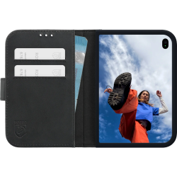 Θήκη iPhone Duo Rosso Deluxe Δερμάτινο Πορτοφόλι - Black (8719246609053)