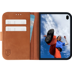 Θήκη iPhone Duo Rosso Deluxe Δερμάτινο Πορτοφόλι - Brown (8719246609046)