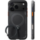 Θήκη iPhone 18 Pro Max / 17 Pro Max Torras Ostand Q3 Air Ημιδιάφανη Ανθεκτική με MagSafe & KickStand - Black (6942765592489)