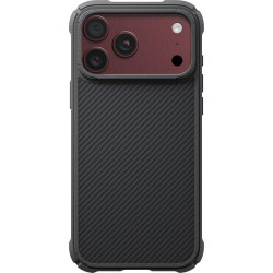 Θήκη iPhone 18 Pro Max / 17 Pro Max Pitaka Cairn Case Aramid Fiber Body Ανθεκτική με MagSafe 2mm 600D - Classic Black / Grey / Twill-01 (KI1801CPM2)