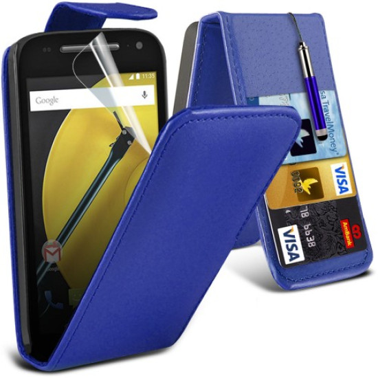 Flip Θήκη Motorola Moto E 2nd Gen (001-003-301) - OEM