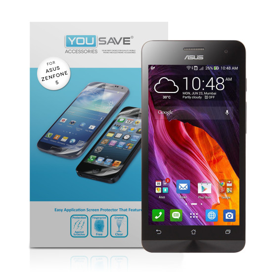 Μεμβράνη Προστασίας Οθόνης Asus Zenfone 5 by Yousave - 3 Τεμάχια (Z190)
