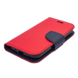 Θήκη Fancy Diary Alcatel Idol 4s - Πορτοφόλι (9391) - Κόκκινο/Μπλέ- OEM