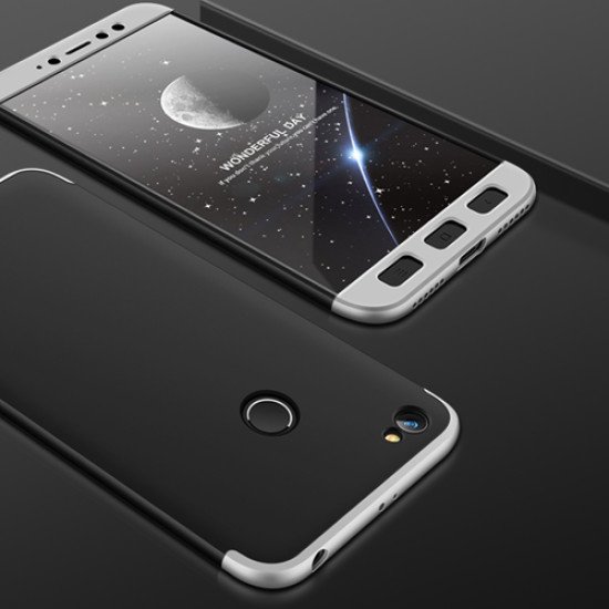 Θήκη Hybrid Full Body 360° Xiaomi Redmi Note 5A Prime - Black/Silver (13466) - OEM