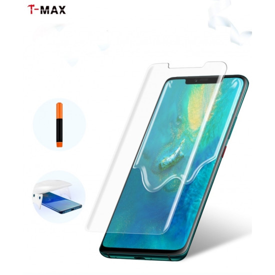 T-MAX Liquid Full Glue 3D Tempered Glass - Σύστημα προστασίας οθόνης Huawei Mate 20 Pro (5206015052927)