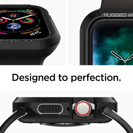 Spigen Θήκη Tough Rugged Armor Apple Watch Series SE/9/8/7/6/5/4 (41/40mm) - Black (061CS24480)