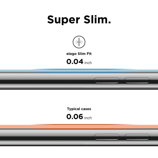 Elago Θήκη Slim Fit iPhone XS Max - 0.4mm - Black (EIP18SM-6.5-BK)