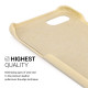 Kalibri Σκληρή Δερμάτινη Θήκη Apple iPhone SE 2022 / 2020 / 8 / 7 - Beige (39345.11)