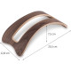 Kalibri Elegant Wooden Laptop Stand - Ξύλινη Βάση για Macbook & 3 Ένθετα Σιλικόνης - Walnut Wood / Brown (35474.18)