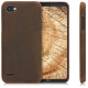 Kalibri Σκληρή Δερμάτινη Θήκη LG Q6/Q6+ - Brown (44936.05)