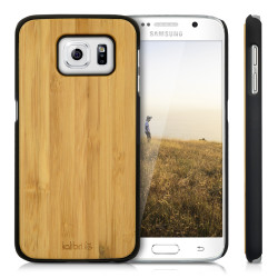 Kalibri Σκληρή Ξύλινη Θήκη Samsung Galaxy S6 / S6 Duos - Premium real wood -  light brown - (39055.11)