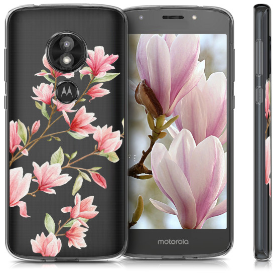 KW Θήκη Σιλικόνης Motorola Moto E5 Play - Light Pink / White / Transparent (46956.01)